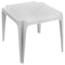 Progarden Tavolino In Plastica Impilabile Per Bambini 55X50X44 Cm, Robusto E Leggero Bianco Progarden