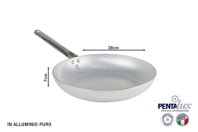 Pentalux Padella Professionale Con Manico Inox Per Cucina Professionale Di Alta Qualità 38 cm Pentalux