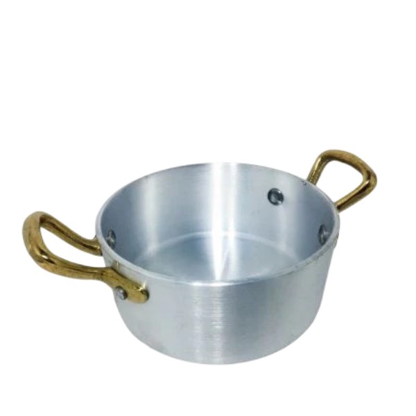 Pentalux Casseruola Servire Professionale 10Cm | Maniglie Ottone Pentalux