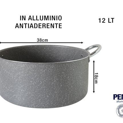 Casseruola Cm.38 Stone Line Maniglie Metallo-8019139157389