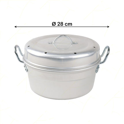 Fornetto Versilia 28 cm Pentalux Alluminio per Gas con Manici Metallo Pentalux
