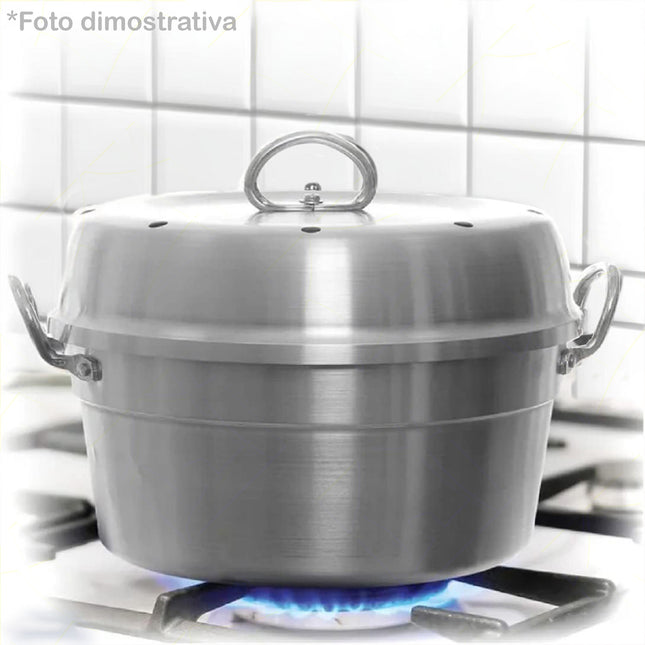 Fornetto Versilia 28 cm Pentalux Alluminio per Gas con Manici Metallo Pentalux