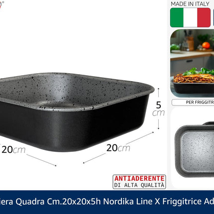 Teglia Tortiera Nordika per Friggitrice ad Aria – Alluminio Puro, Antiaderenti e Made in Italy!