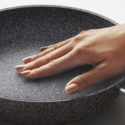 Padella Antiaderente Cuore di Pietra per Piani Fornelli a Induzione e Coperchi