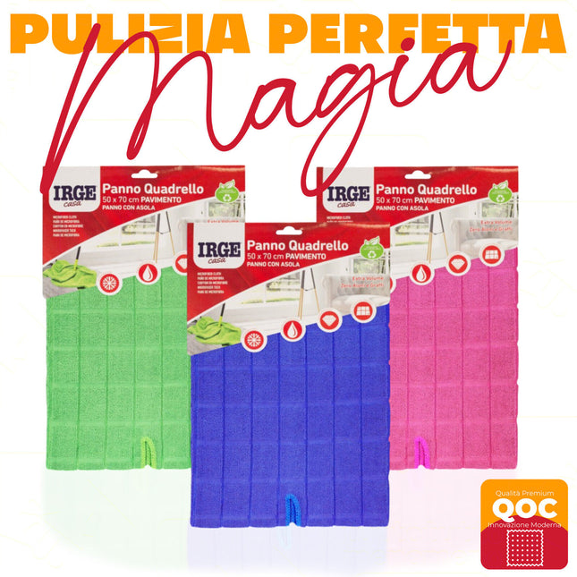 Irge Panno Quadrello Microfibra Multiuso Tutte Le Superfici Irge