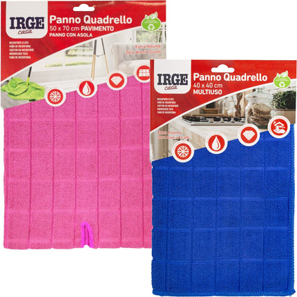 Irge Panno Quadrello Microfibra Multiuso Tutte Le Superfici Irge