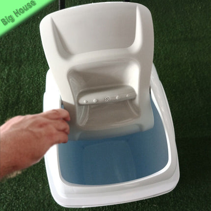 Bama Pattumiera Basculante Plastica Europa 65L Oliva Con Coperchio Bianco E Nero