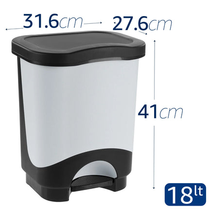 Pattumiera A Pedale Idea Per Casa Ufficio Camera 18L-21L Tontarelli