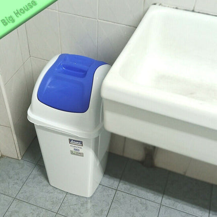 Pattumiera con Coperchio Basculante Europa 33L Bianca in Plastica Resistente
