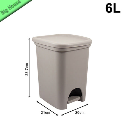 Belli & Forti Pattumiera Con Pedale Colors Line 6L Contenitore Cestino Piccolo 28,5X21,5X20 Cm