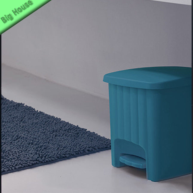 Pattumiera Con Pedale In Plastica Pedalina Quadra 4,5L Antiribaltamento Da Bagno