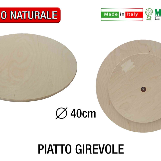 Pedana Girevole In Legno Piatto Rotante Ristorante Antipasto Pizzeria Meeting