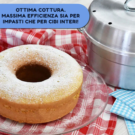 Pentola Fornetto Versilia per Fornello Stampo Tortiera Rustico Ciambella Forno