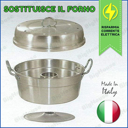 Pentola Fornetto Versilia per Fornello Stampo Tortiera Rustico Ciambella Forno