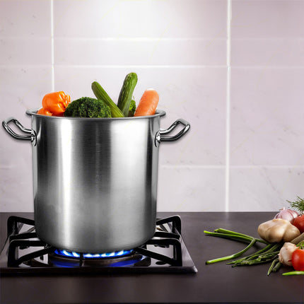Pentola Master Acciaio Inox Triplo Fondo Gas Elettrico Induzione Made in italy