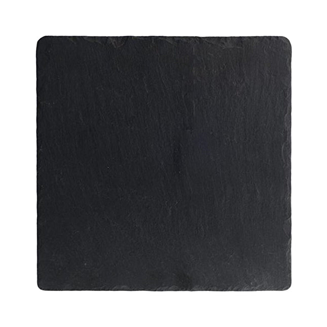 Ilsa Piano Quadrato Ardesia Nero Impermeabile Piatto Da Esposizione Horeca Elegante