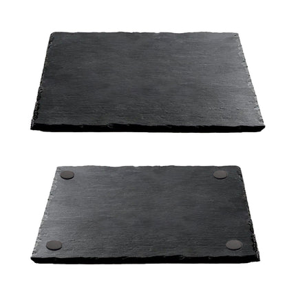 Ilsa Piano Quadrato Ardesia Nero Impermeabile Piatto Da Esposizione Horeca Elegante Ilsa