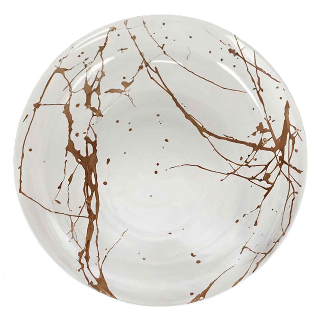 Piatto Fondo in Porcellana 20 cm Marble White – Raffinatezza Quotidiana per Primi Piatti e Zuppe Arca