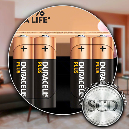 Duracell Pile Stilo Aa Plus Lr6 Mn1500 +100% Extra Life