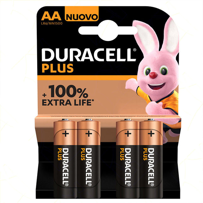 Duracell Pile Stilo Aa Plus Lr6 Mn1500 +100% Extra Life