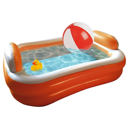 Piscina Gonfiabile per Bambini Grande Rettangolare per Giardino Terrazza Cortile
