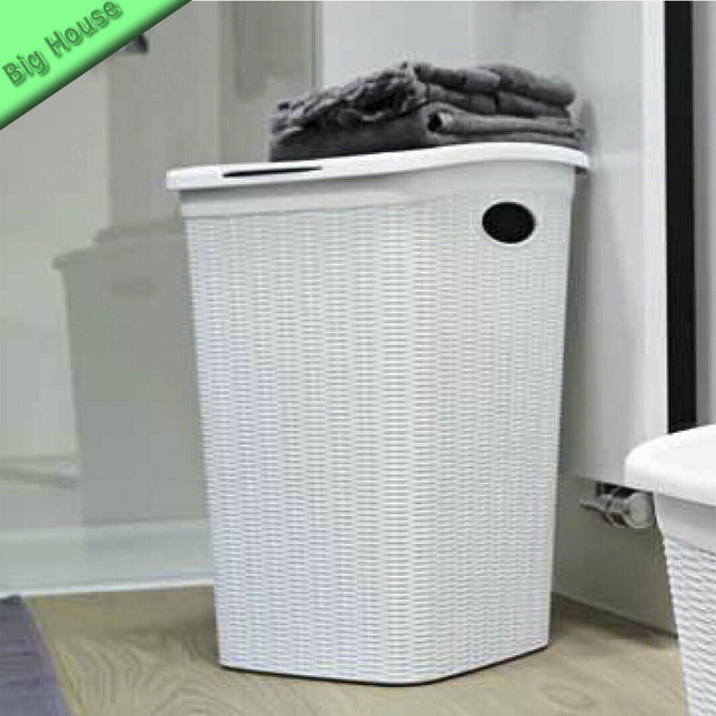 Portabiancheria 36 Lt. Cesta Per Panni Sporchi Bagno Elegance Grande 39×29×55 Cm