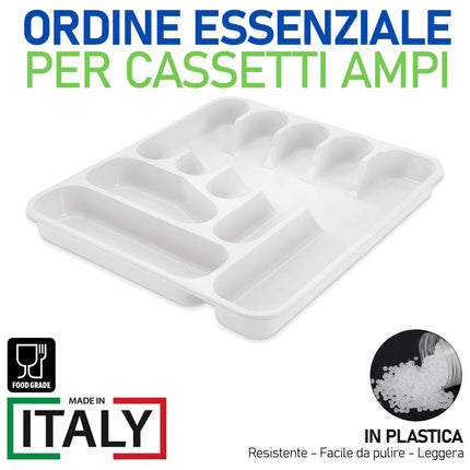 Portaposate Piccolo E Grande Per Cassetti - Vaschette Multi Scomparto Ordinate