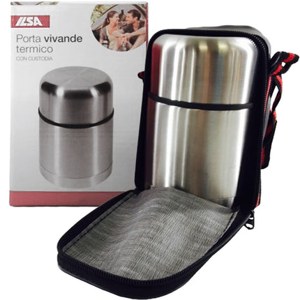 Portavivande Termico Ilsa Acciaio Inossidabile 18/10 Coperchio Thermos Custodia