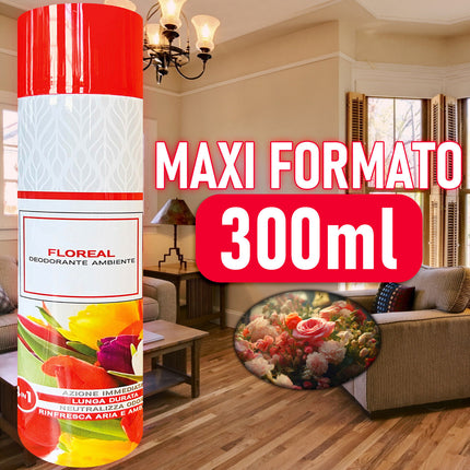 Irge Profumatore Spray Ambiente 300Ml 4 In 1 Fragranze Eleganti Per Casa Ufficio Auto