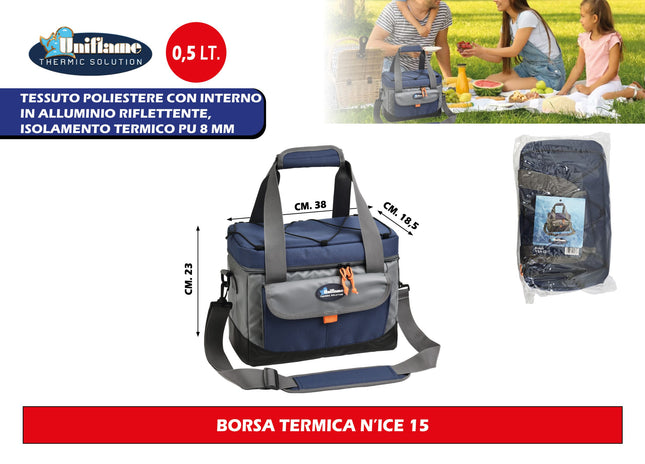 Zaino e Borsa Termica N'Ice per il Trasporto di Alimenti e Bevande in Freschezza Uniflame