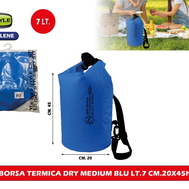Giò Style Borsa Termica Dry Medium Blu Lt.7 Cm.20x45h - Tutto Tutto Meno Meno