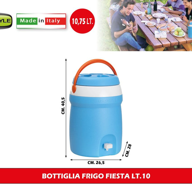 GioStyle Fiesta Dispenser Termico con Rubinetto | 10,75 Litri Giò Style