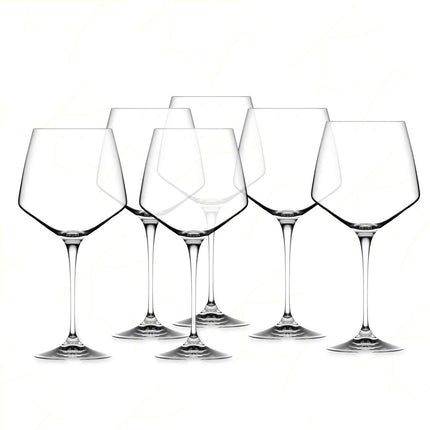 Rcr Calice Vino In Cristallo Da 72Cl Aria Burgundy Set 6Pz - Splendente Elegante Per Vino, Champagne, Ristorante RCR Cristallerie
