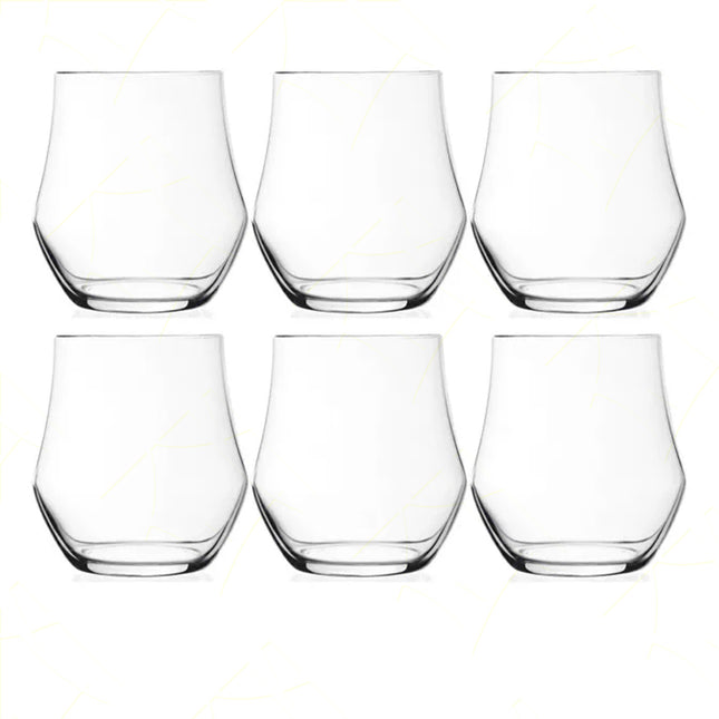 Rcr Bicchiere Acqua In Cristallo Luxion Ego Tumbler Da 39Cl Set 6Pz - Splendente Elegante Moderno Per Acqua, Bevande, Da Ristorante