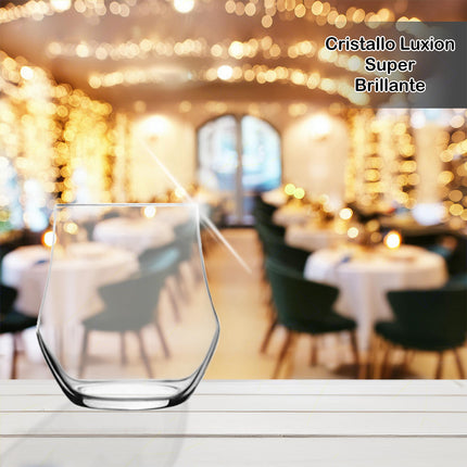 Rcr Bicchiere Acqua In Cristallo Luxion Ego Tumbler Da 39Cl Set 6Pz - Splendente Elegante Moderno Per Acqua, Bevande, Da Ristorante