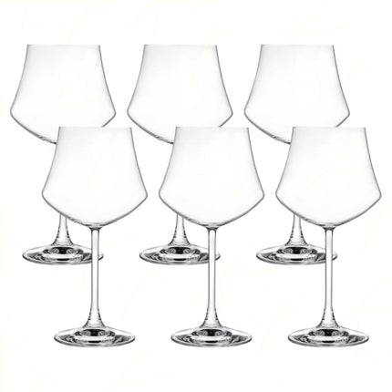 Rcr Calice Vino In Cristallo Da 33Cl Ego Set 6Pz - Splendente Elegante Per Vino, Champagne, Ristorante RCR Cristallerie