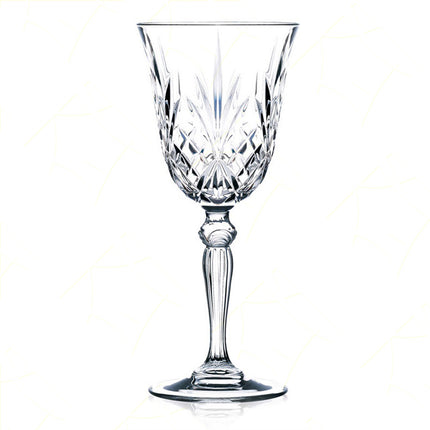 Rcr Calice Vino In Cristallo Da 27Cl Melodia Set 6Pz - Splendente Elegante Per Vino, Champagne, Ristorante