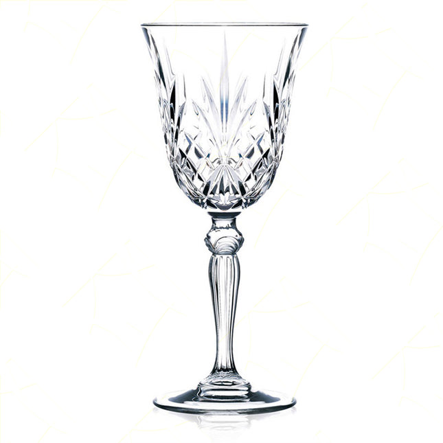 Rcr Calice Vino In Cristallo Da 27Cl Melodia Set 6Pz - Splendente Elegante Per Vino, Champagne, Ristorante