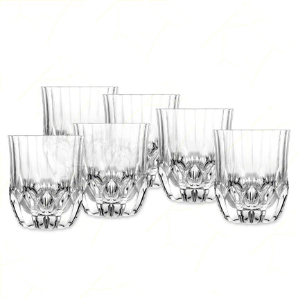 Rcr Bicchiere Acqua In Cristallo Adagio Dof Tumbler Da 35Cl Set 6Pz - Splendente Elegante Per Acqua, Aperitivi, Da Ristorante RCR Cristallerie