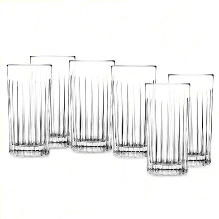 Rcr Bicchiere Acqua In Cristallo Timeless Tumbler Da 44Cl Set 6Pz - Splendente Elegante Per Acqua, Aperitivi, Da Ristorante, Casa