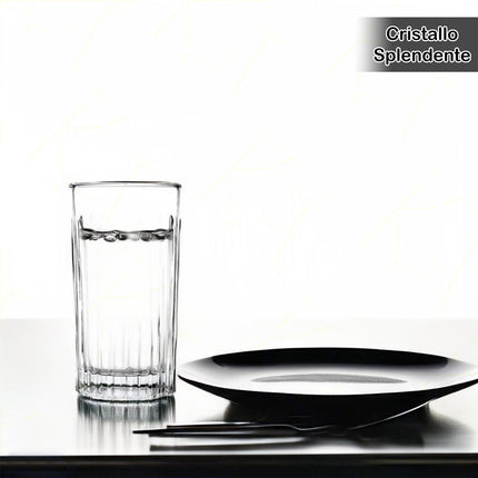 Rcr Bicchiere Acqua In Cristallo Timeless Tumbler Da 44Cl Set 6Pz - Splendente Elegante Per Acqua, Aperitivi, Da Ristorante, Casa