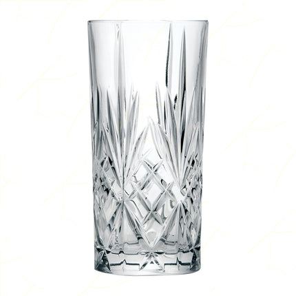 Rcr Bicchiere Acqua In Cristallo Melodia Tumbler Da 36Cl Set 6Pz - Splendente Elegante Per Acqua, Aperitivi, Da Ristorante, Casa