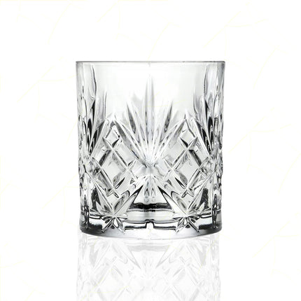 Rcr Bicchiere Acqua In Cristallo Melodia Dof Da 34Cl Set 6Pz - Splendente Elegante Per Acqua, Aperitivi, Da Ristorante, Casa