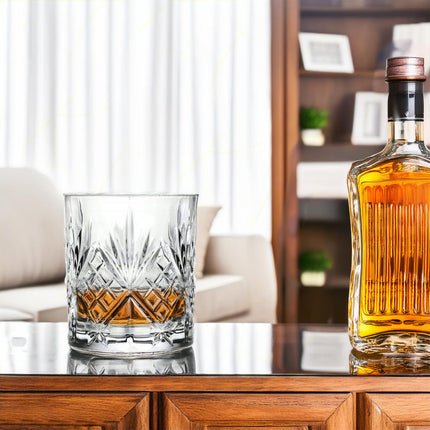 Rcr Bicchiere Acqua In Cristallo Melodia Dof Da 34Cl Set 6Pz - Splendente Elegante Per Acqua, Aperitivi, Da Ristorante, Casa