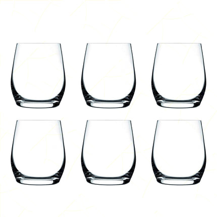 Rcr Bicchiere Acqua In Cristallo Invino Dof Da 37Cl Set 6Pz - Splendente Elegante Per Acqua, Aperitivi, Da Ristorante, Casa