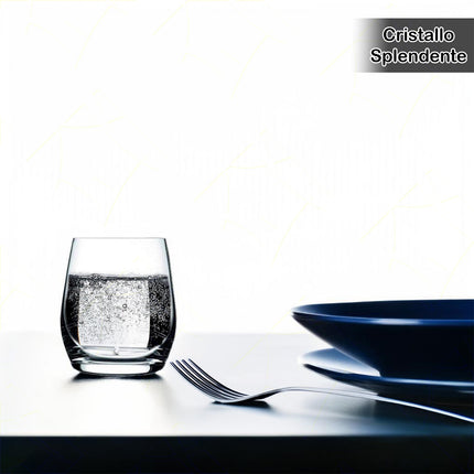 Rcr Bicchiere Acqua In Cristallo Invino Dof Da 37Cl Set 6Pz - Splendente Elegante Per Acqua, Aperitivi, Da Ristorante, Casa