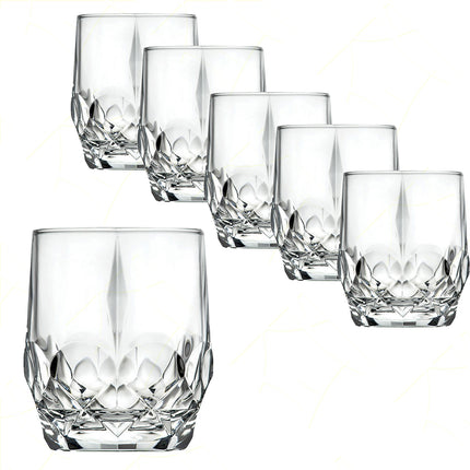 Rcr Bicchiere Acqua In Cristallo Alkemist Whisky Da 35Cl Set 6Pz - Splendente Elegante Per Acqua, Aperitivi, Da Ristorante, Casa