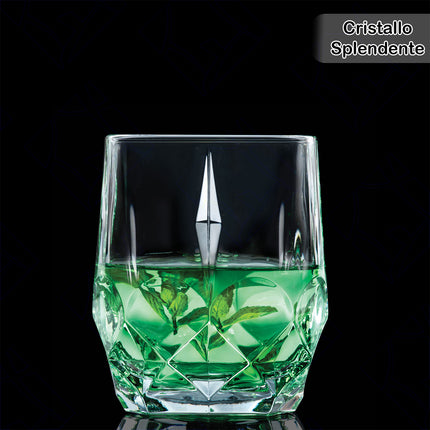 Rcr Bicchiere Acqua In Cristallo Alkemist Whisky Da 35Cl Set 6Pz - Splendente Elegante Per Acqua, Aperitivi, Da Ristorante, Casa