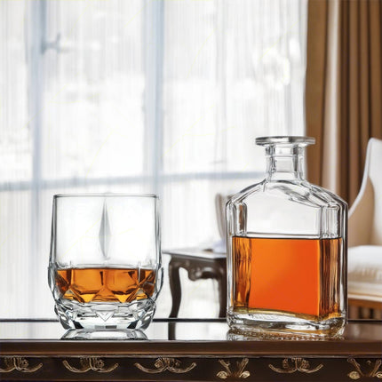 Rcr Bicchiere Acqua In Cristallo Alkemist Whisky Da 35Cl Set 6Pz - Splendente Elegante Per Acqua, Aperitivi, Da Ristorante, Casa