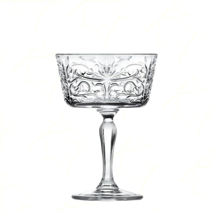 Rcr Calice Per Aperitivi O Frutta In Cristallo Da 27Cl Tattoo Set 6Pz - Splendente Elegante Per Dessert, Frutta, Aperitivi, Ristorante, Bar